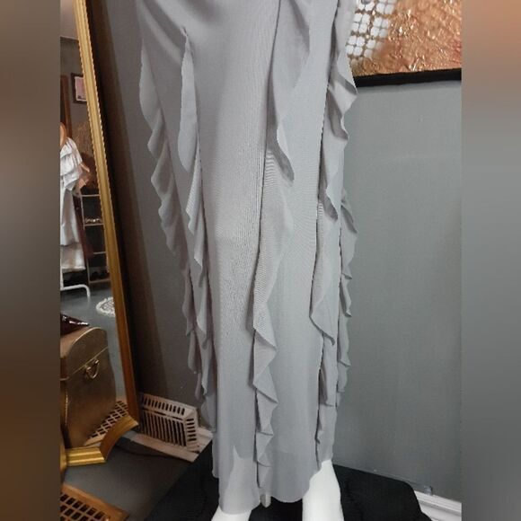 NWT Zara Ruffled Elegant Gray Women's Skirt - Picture 8 of 16